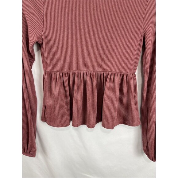 Altar'd State Blush Empire-Waist Cropped V-Neck Top Women’s Size XS - Picture 7 of 10